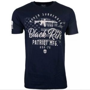 Howitzer Style Men's T-Shirt NEVER Black Military XL